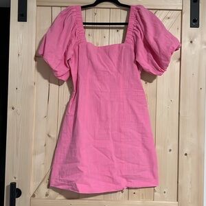 SNDYS Everyday Tuscany Dress in Baby Pink  Mini Length